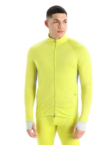 Shine / Ether Men's Icebreaker ZoneKnit™ Merino Long Sleeve Zip Hoodie | USA 1260RVDW